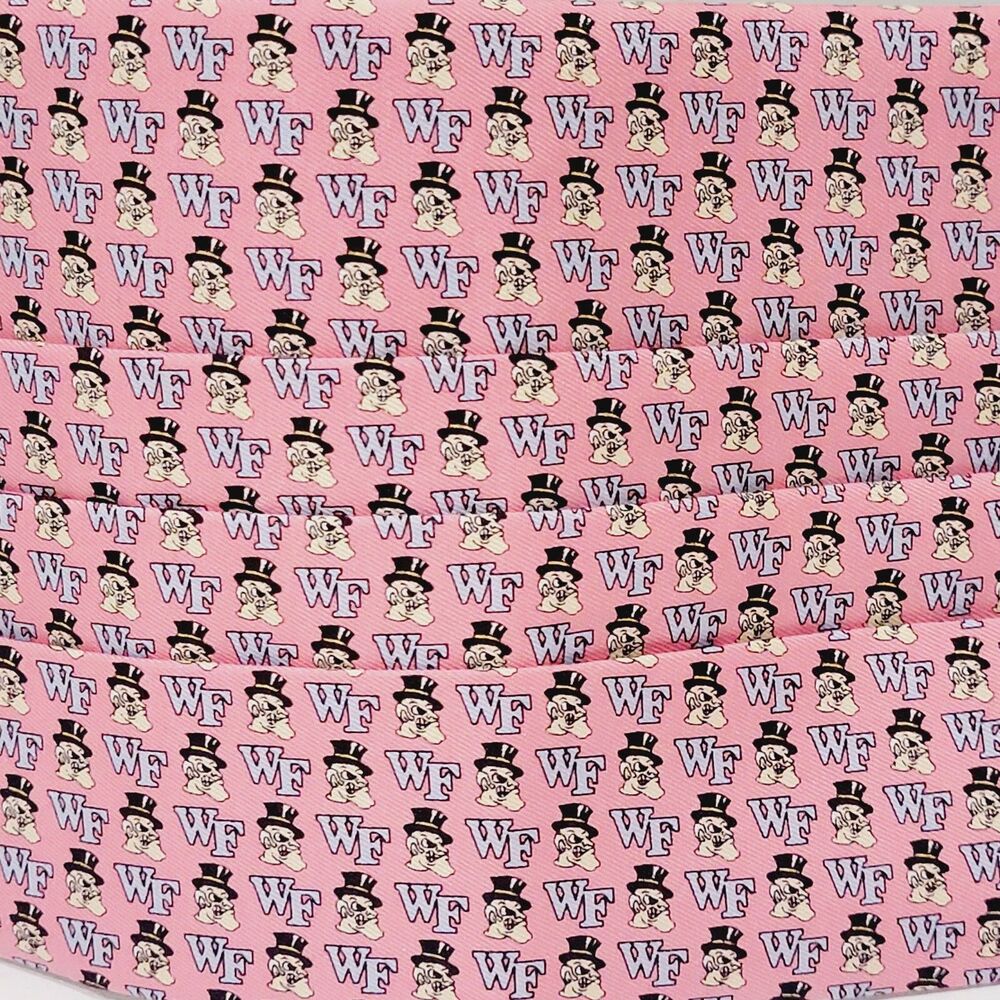 Vineyard Vines Wake Forest Demon Deacons Cummerbund Pink Wedding Groom Formal